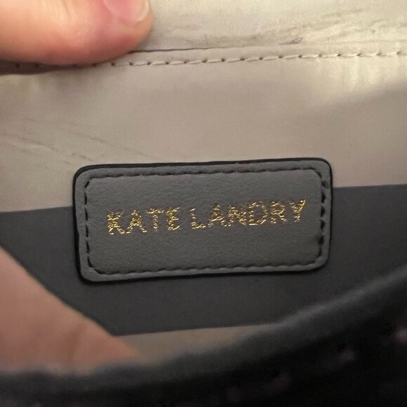 ✨ Kate Landry Burgundy Croc-Embossed Crossbody / Wallet-on-Chain ✨ - Picture 9 of 13